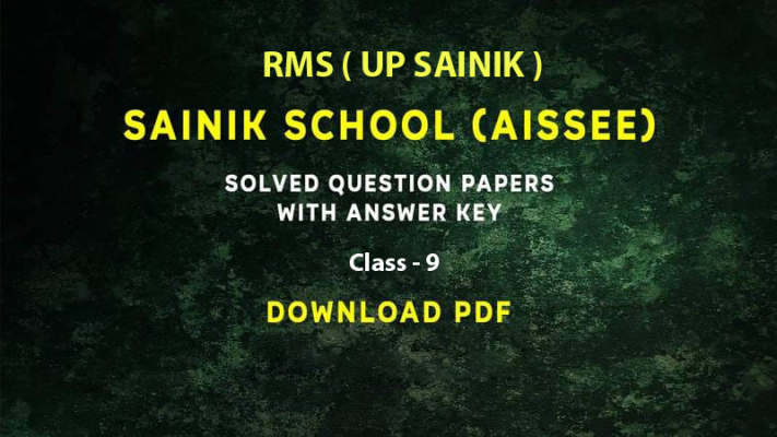 Previous year question paper <br> Class 9th <br>( RMS / SAINIK/ UPSAINIK)